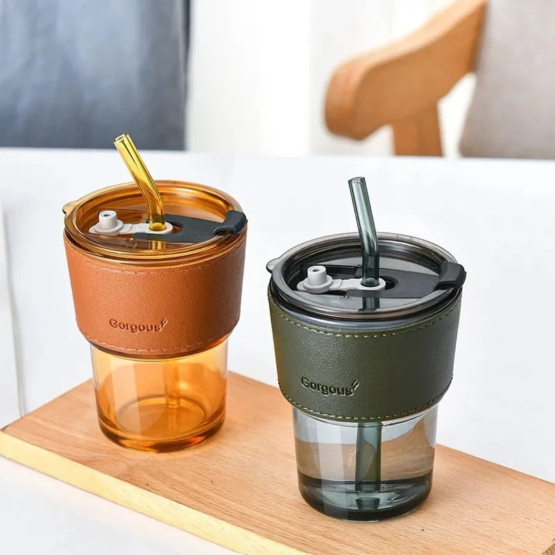 Coffee Mug with Straw – Creative Ceramic Design