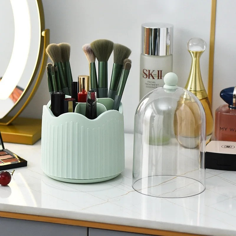 Makeup Brush Holder – New 360° Rotating Organizer