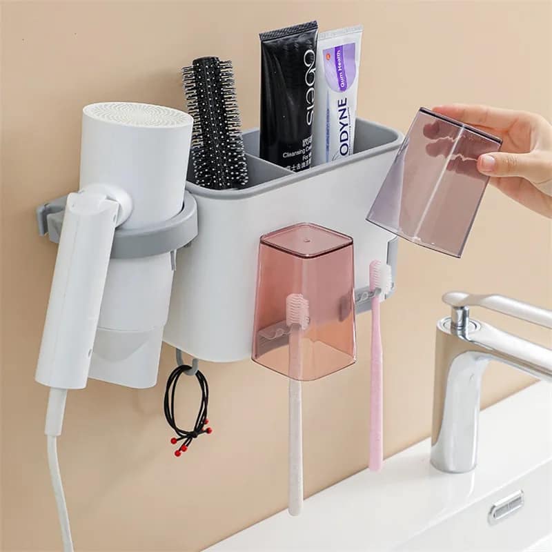 Bathroom Rack – Wall Mounted Multifunction Shelf