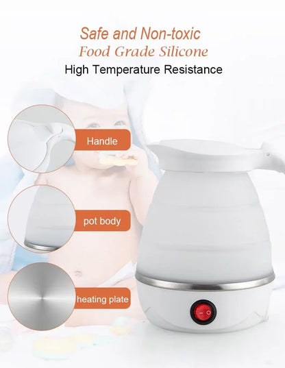 Folding Electric Kettle – Portable Travel Boiler