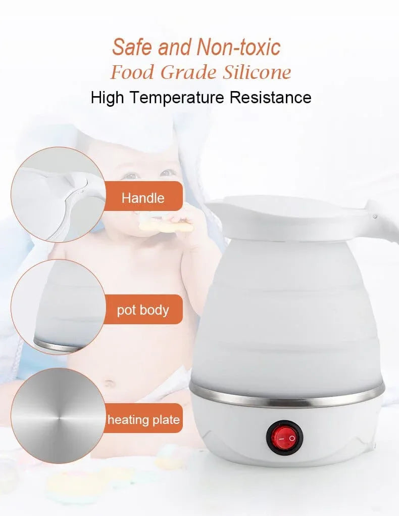 Folding Electric Kettle – Portable Travel Boiler