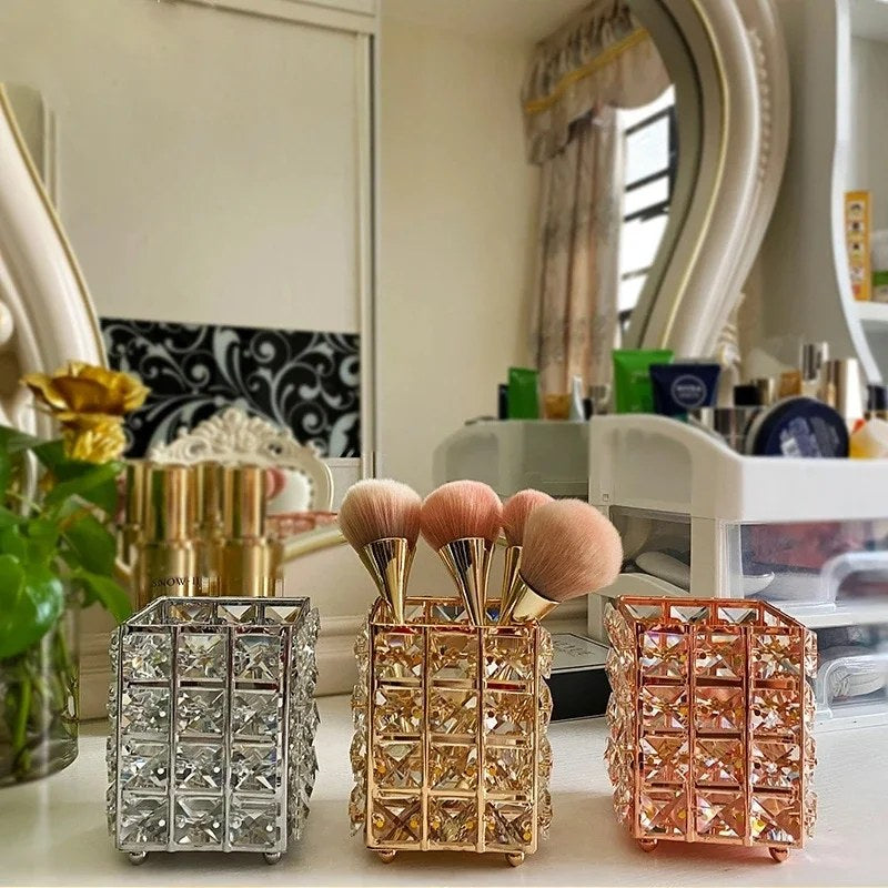 Makeup Brush Holder – Crystal Design Cup