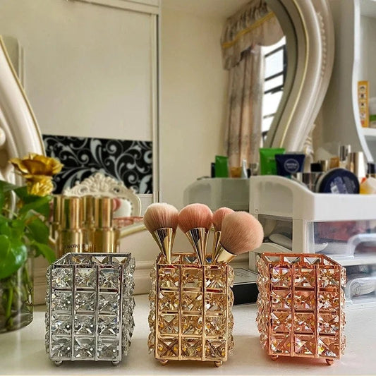 Makeup Brush Holder – Crystal Design Cup