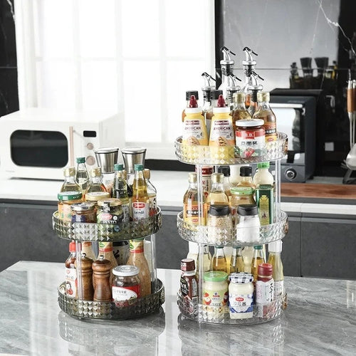 Rotating Organizer – Diamond Cut 3 Layer Storage