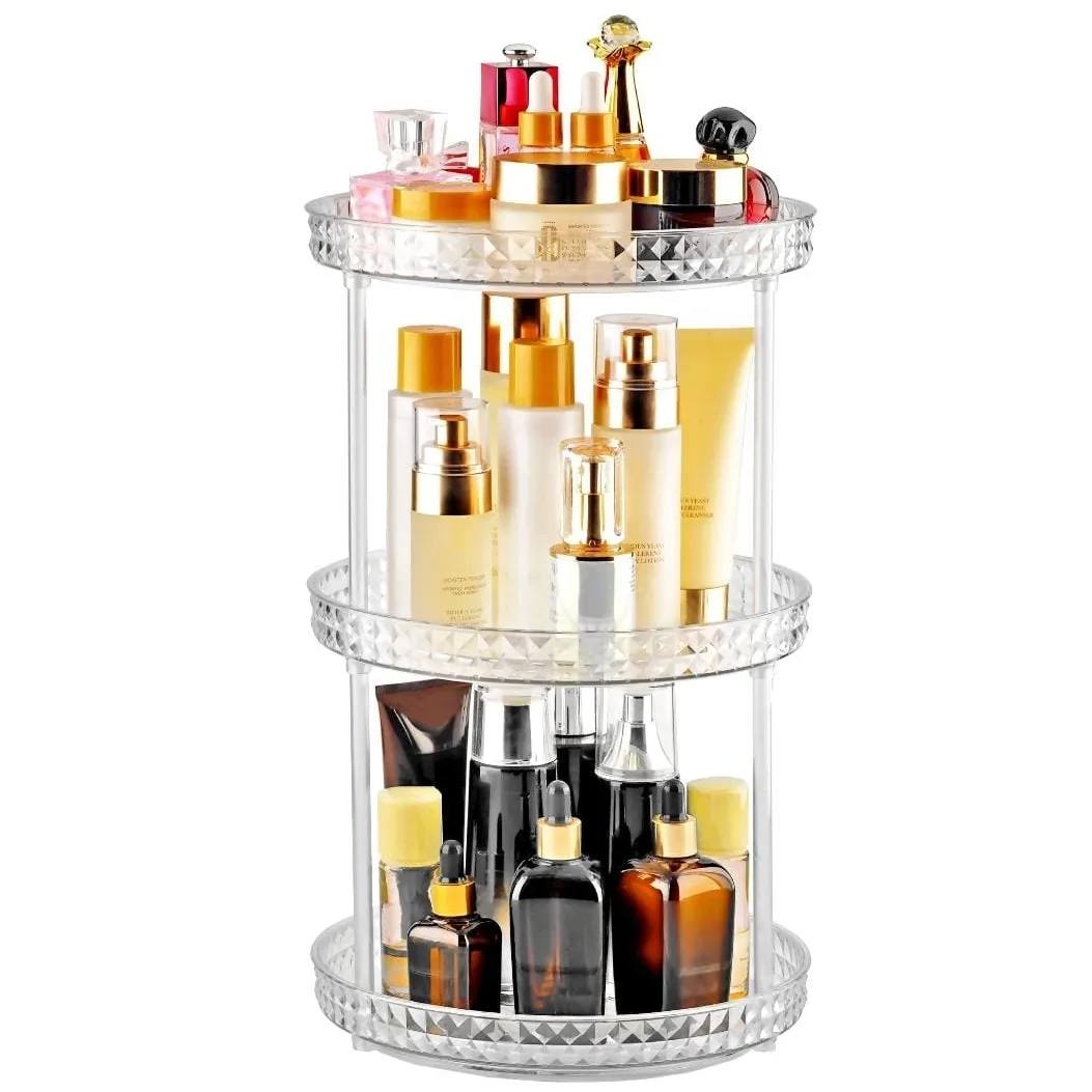 Rotating Organizer – Diamond Cut 3 Layer Storage