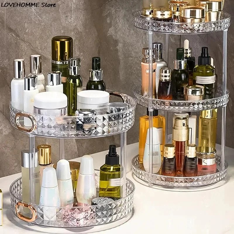 Rotating Organizer – Diamond Cut 3 Layer Storage