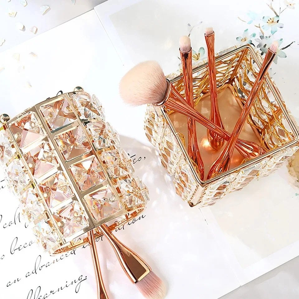 Makeup Brush Holder – Crystal Design Cup