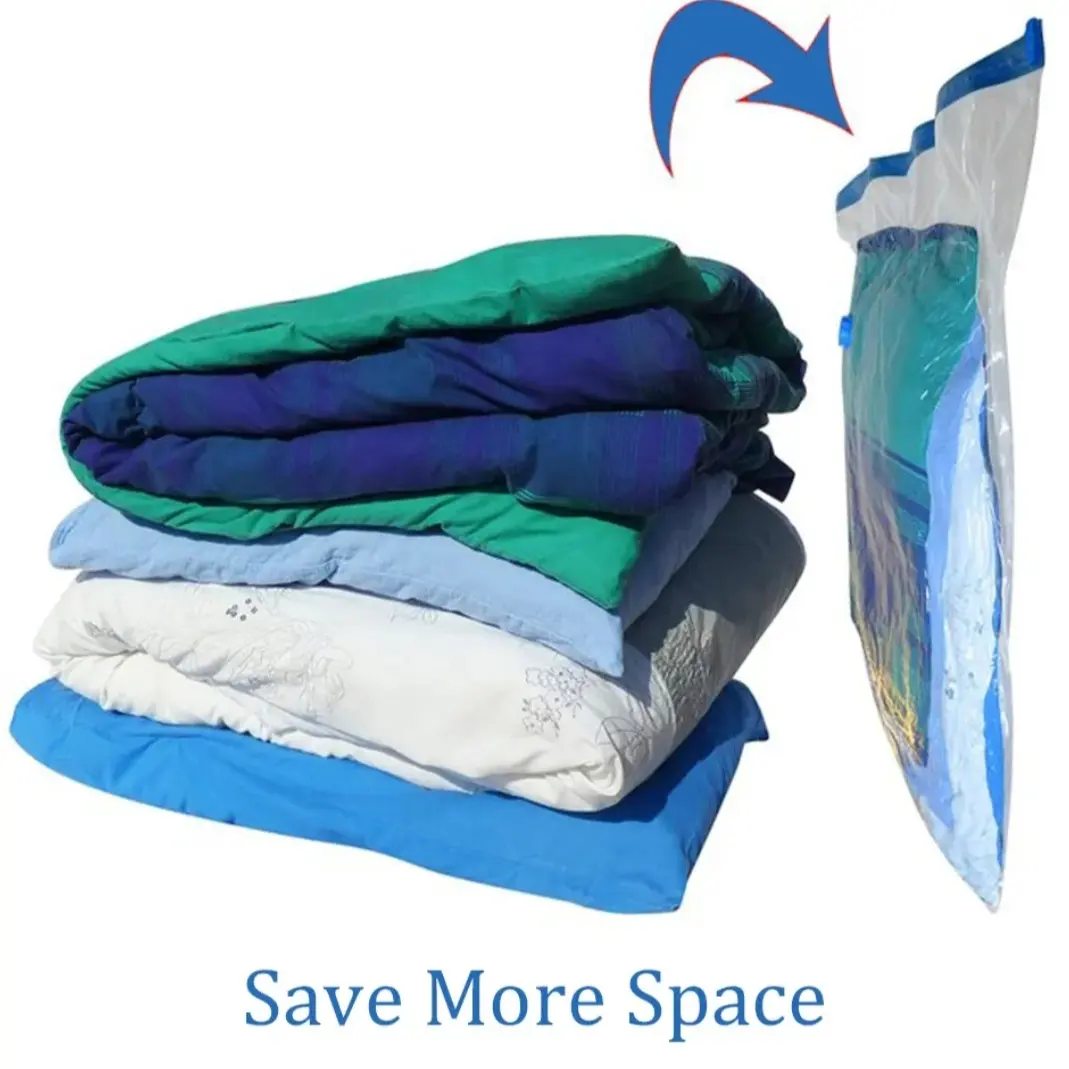 Vacuum Storage Bags (5 pcs + Pump) – Space Saver