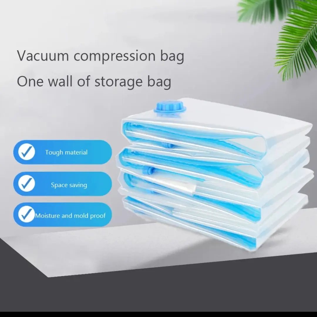 Vacuum Storage Bags (5 pcs + Pump) – Space Saver
