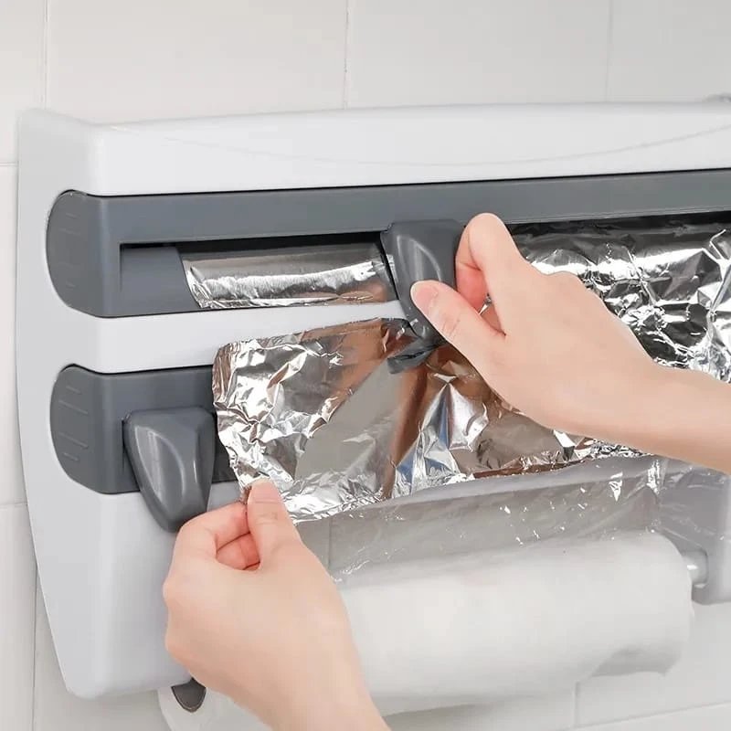 Wall Dispenser (4-in-1) – Foil, Film & Tissue Holder