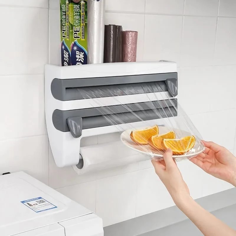 Wall Dispenser (4-in-1) – Foil, Film & Tissue Holder