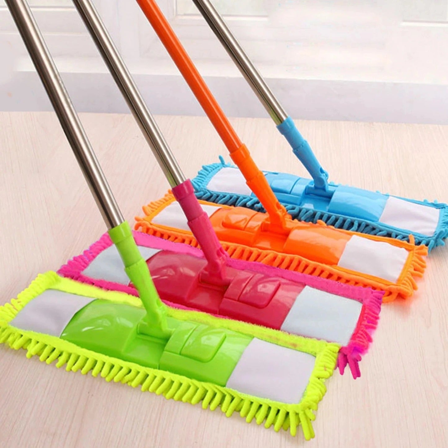 Microfiber Flat Mop Heads – Reusable Streak-Free Cleaning Pads