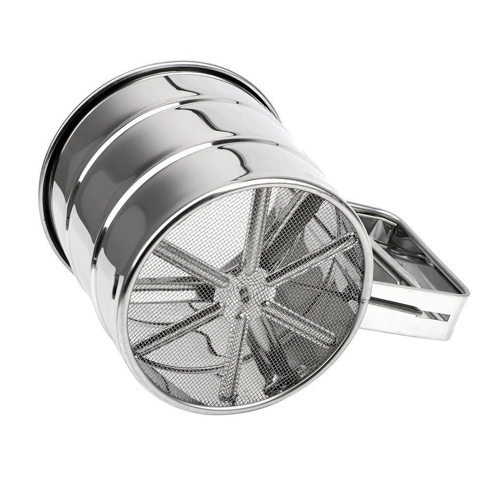 Stainless Steel Flour Sieve Cup – Handheld Baking Strainer