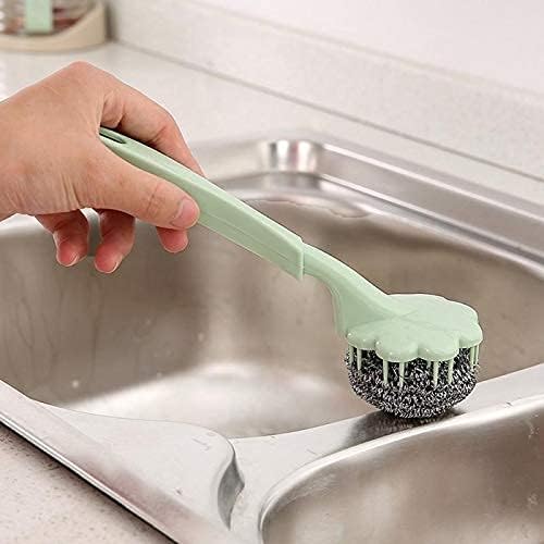Stainless Steel Wire Ball Brush – Heavy Duty Scrubber