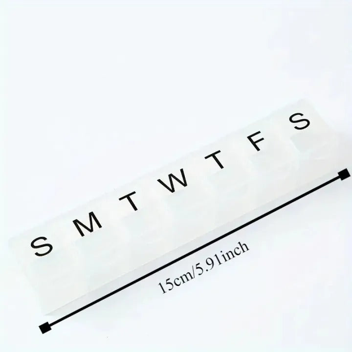 Weekly Travel Organizer Box – Compact 7-Day Essentials Case