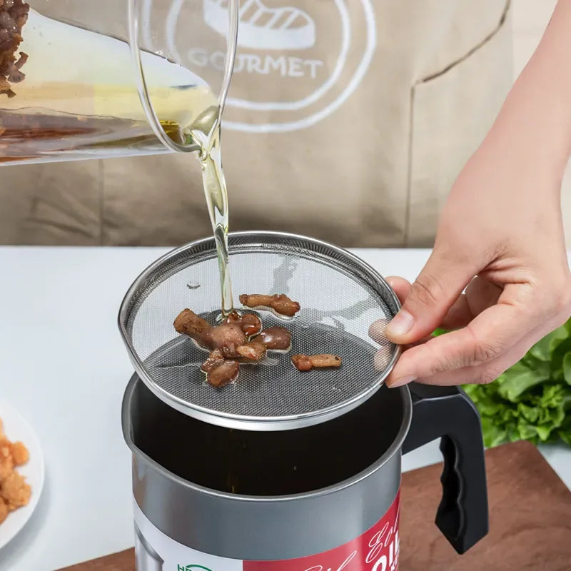 Oil Filter Pot – Stainless Steel Storage Container