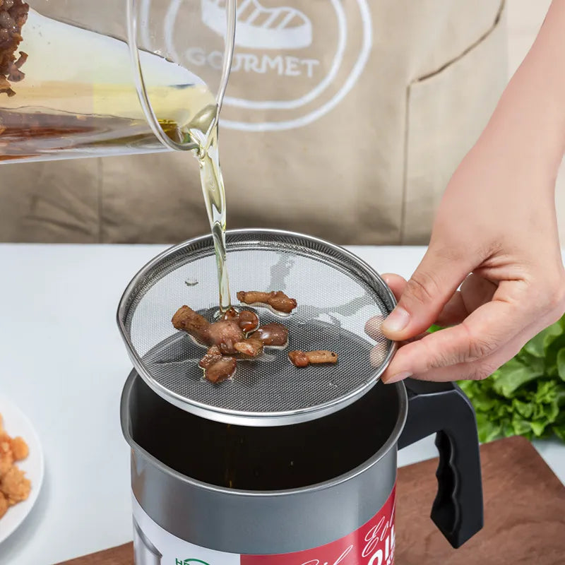 Oil Filter Pot – Stainless Steel Storage Container