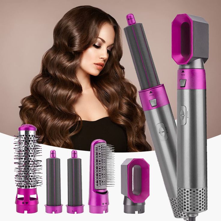 5-in-1 Hot Air Brush Styler Set – Complete Hair Styling Tool