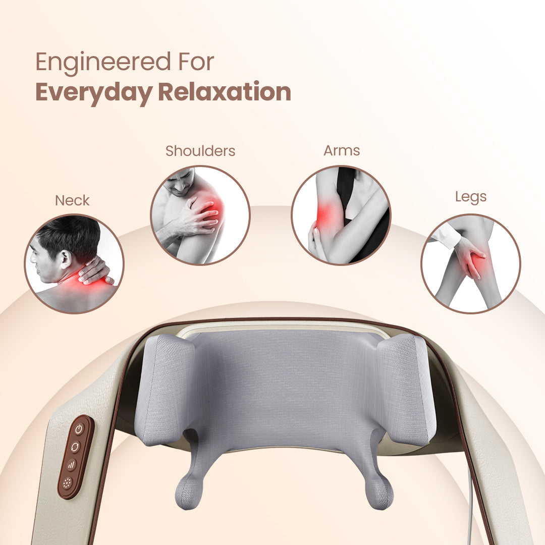 Rechargeable Neck & Shoulder Massager | Portable Deep-Tissue Massage Tool