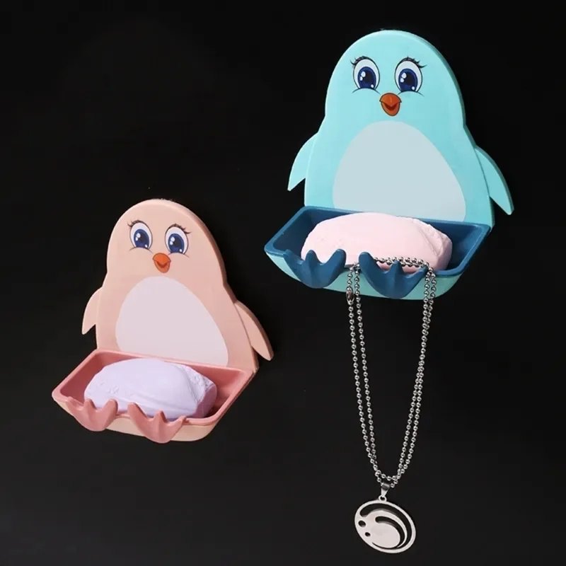 Soap Dish – Wall Mounted Penguin Design Holder