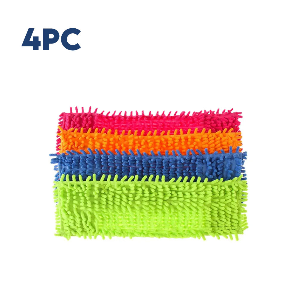 Microfiber Flat Mop Heads – Reusable Streak-Free Cleaning Pads
