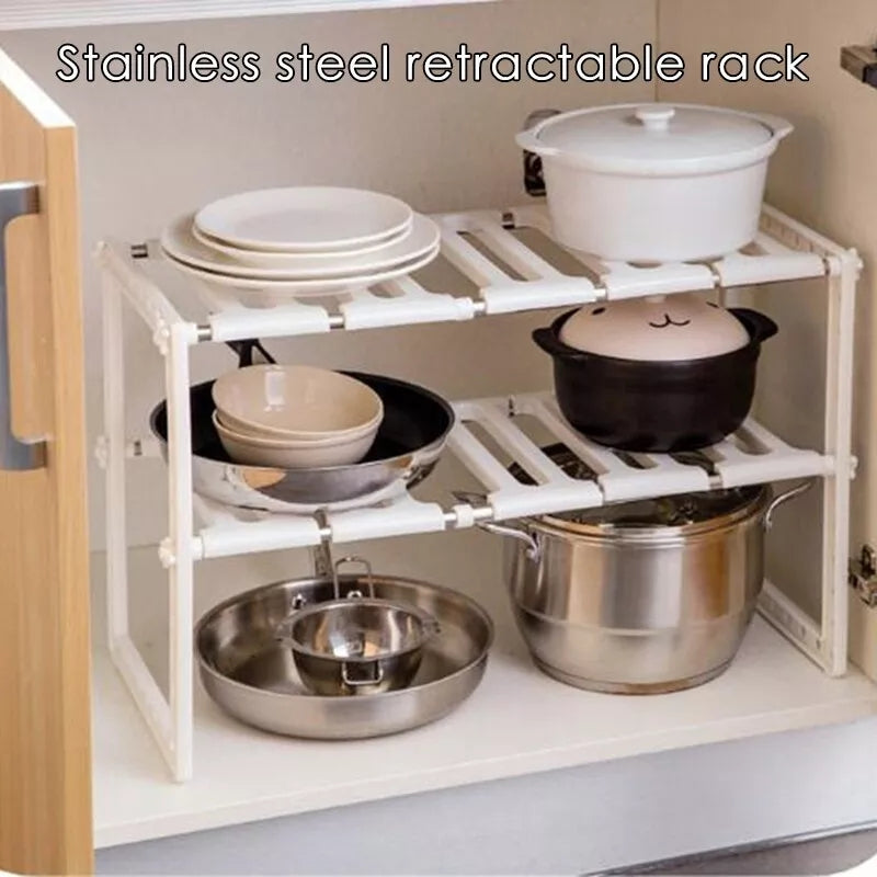 Under Sink Shelf – Adjustable Storage Organizer