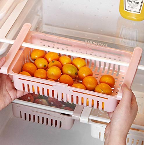 Expandable Fridge Storage Basket – Adjustable Organizer
