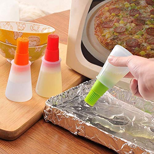 Silicone Oil Bottle with Brush – Leakproof Kitchen Tool