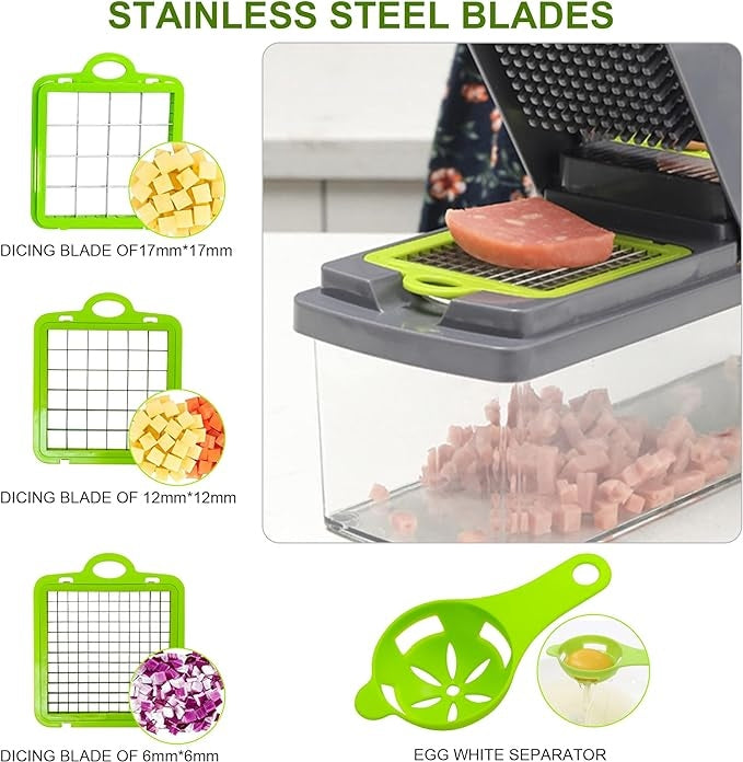 16-in-1 Vegetable Chopper – Multifunctional Slicer & Grater