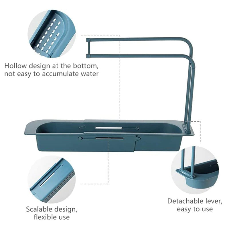 Kitchen Sink Sponge Holder – Brush & Cleaning Tool Organizer