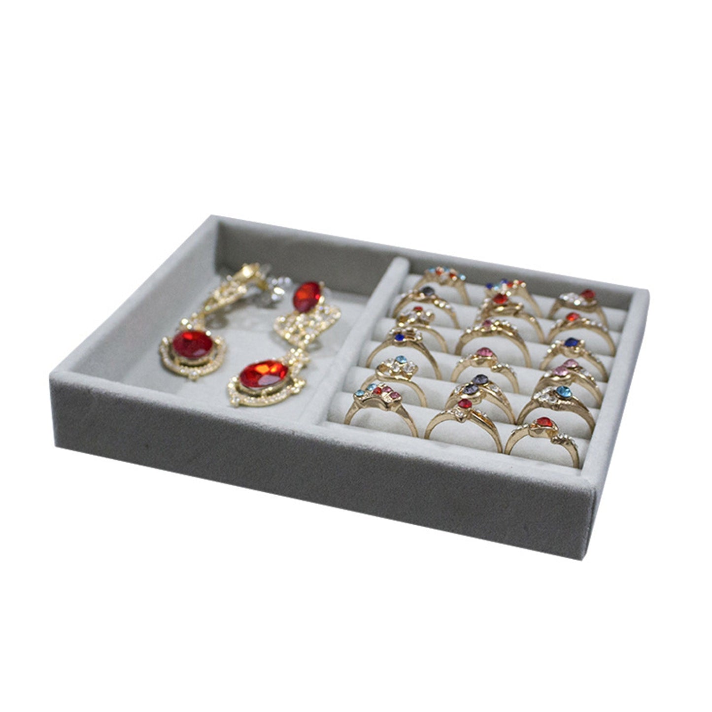 Jewelry Display Tray – Velvet Organizer