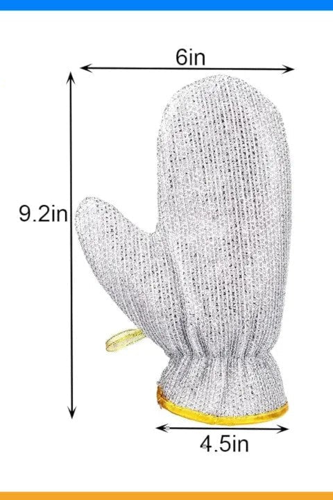 Steel Wire Cleaning Gloves – Durable Scrubbing & Protection Gloves