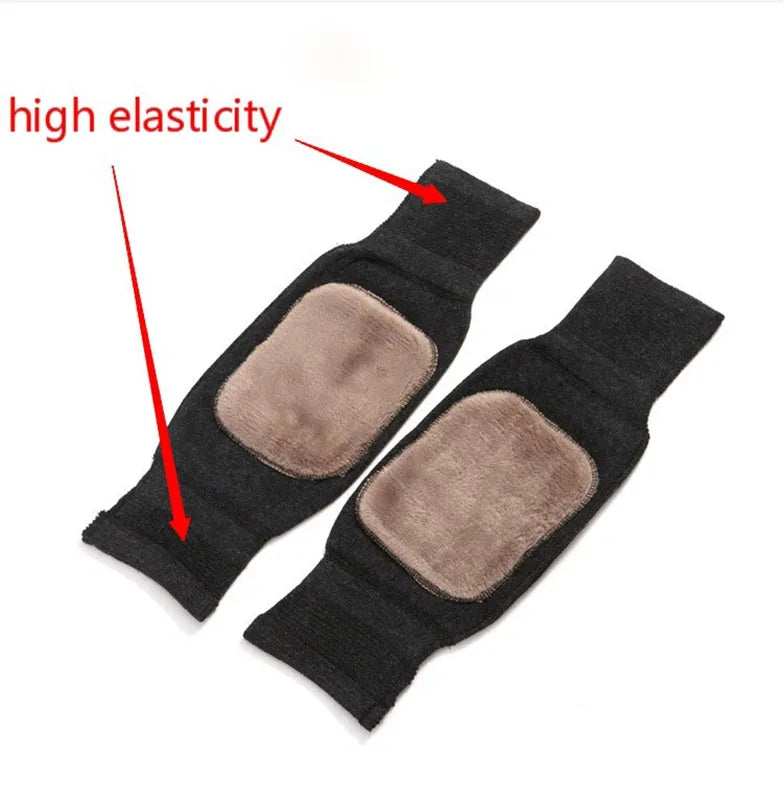 Warm Wool Knee Pads - Knee Support & Protector for Winter