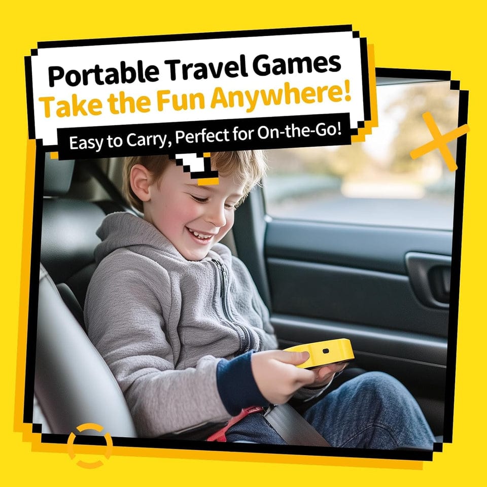 Tic Tac Toe Electric Game – AI Smart Opponent, 2-Player Mode, Memory Flash & Whack-a-Mole Brain Training Game for Kids & Adults