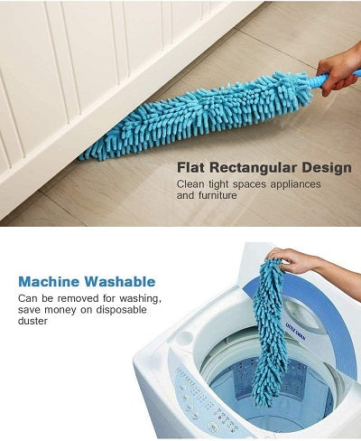 Flexible Fan Duster – Long Handle Microfiber Cleaner