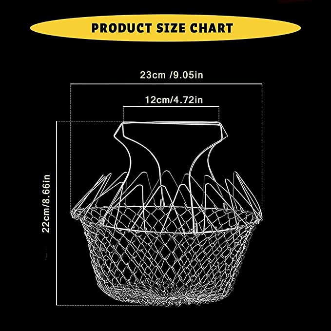 Stainless Steel Fry Basket – French Fries Magic Basket