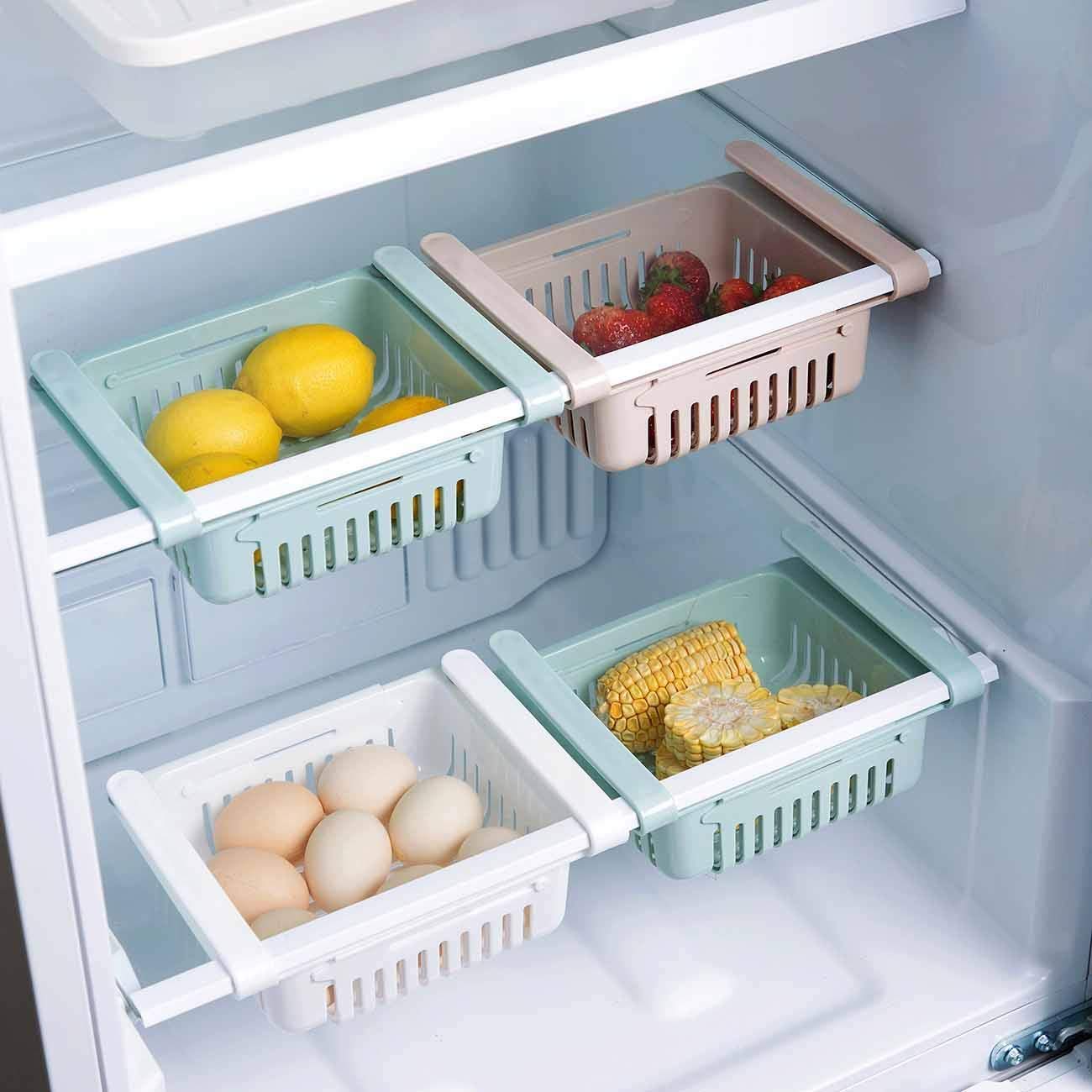 Expandable Fridge Storage Basket – Adjustable Organizer