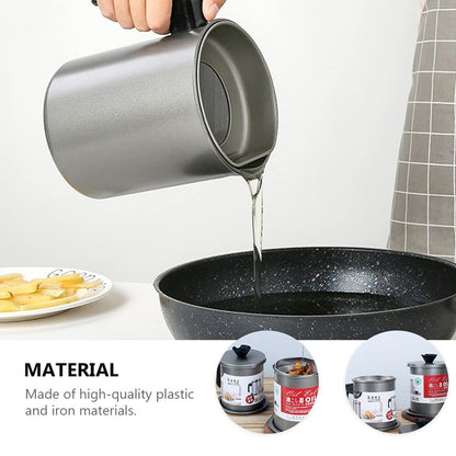 Oil Filter Pot – Stainless Steel Storage Container