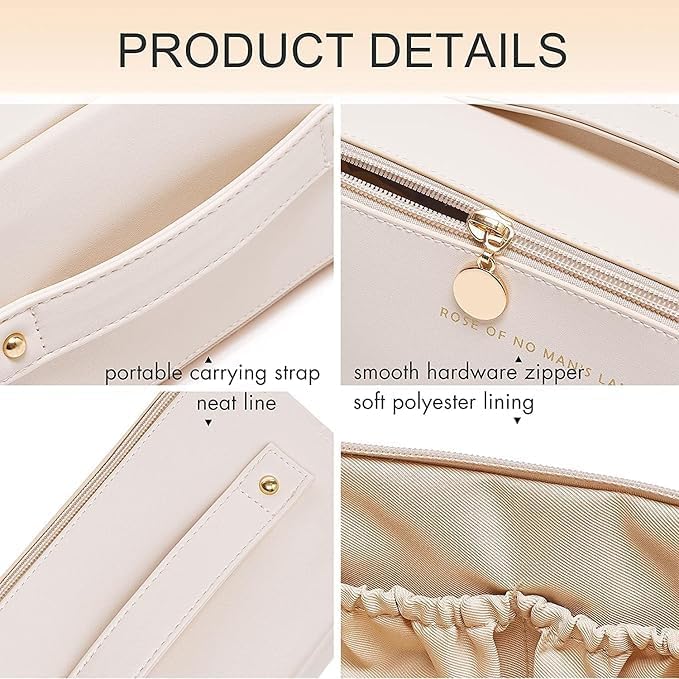 Large Capacity Waterproof Cosmetic & Toiletry Bag | Travel Makeup Organizer