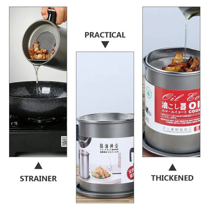 Oil Filter Pot – Stainless Steel Storage Container