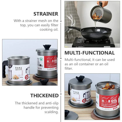 Oil Filter Pot – Stainless Steel Storage Container