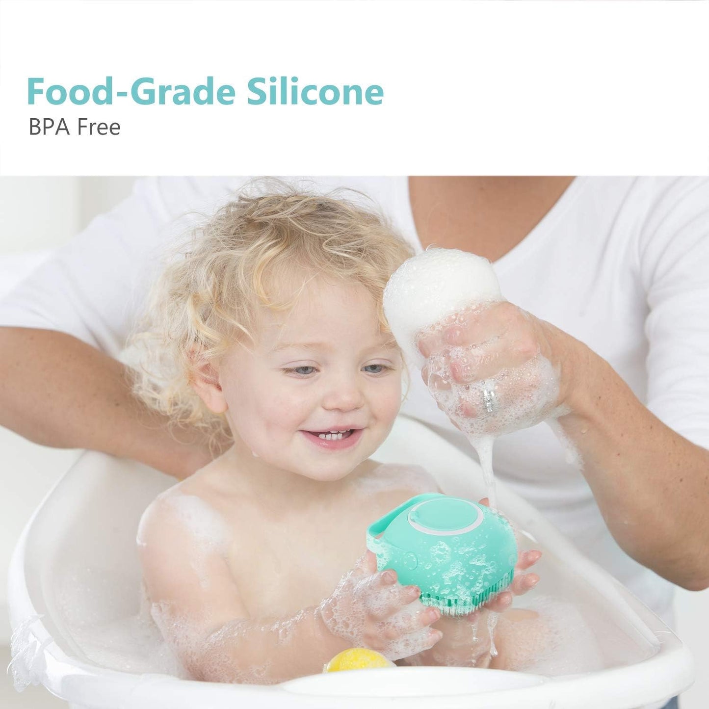 Silicone Bath & Massage Brush Combo – Body Scrubber Set