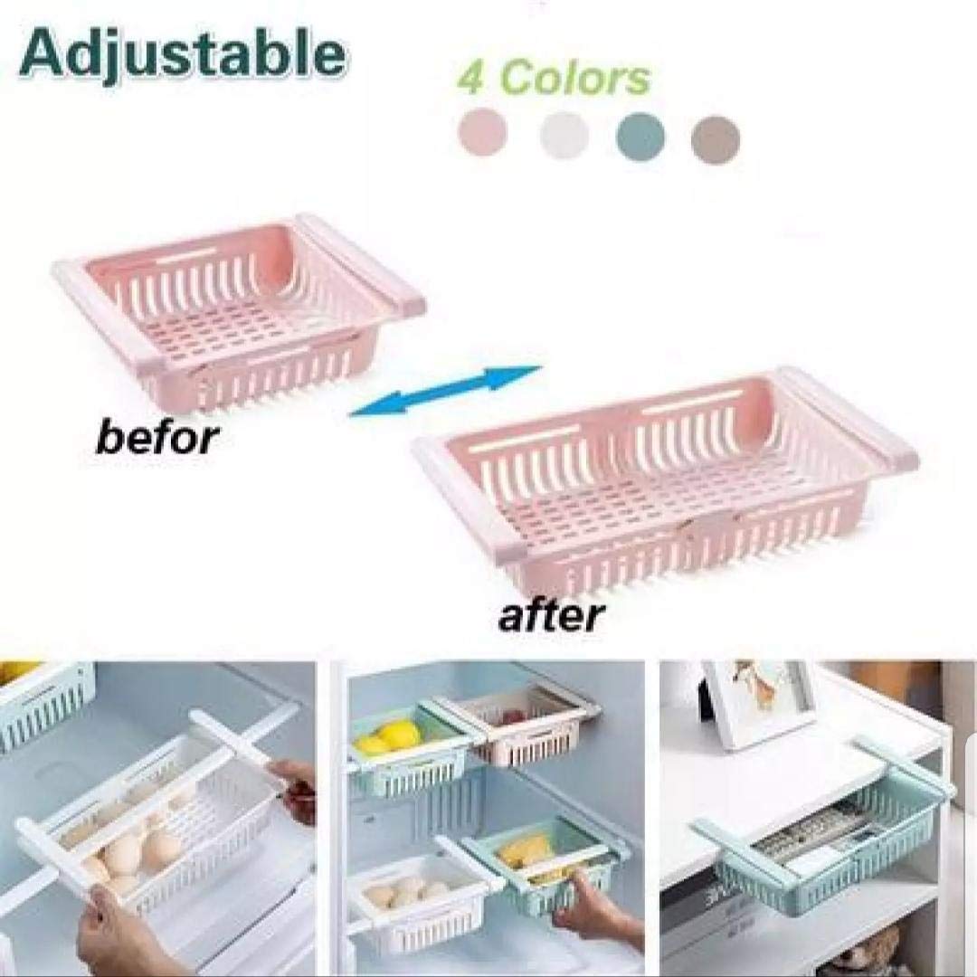 Expandable Fridge Storage Basket – Adjustable Organizer