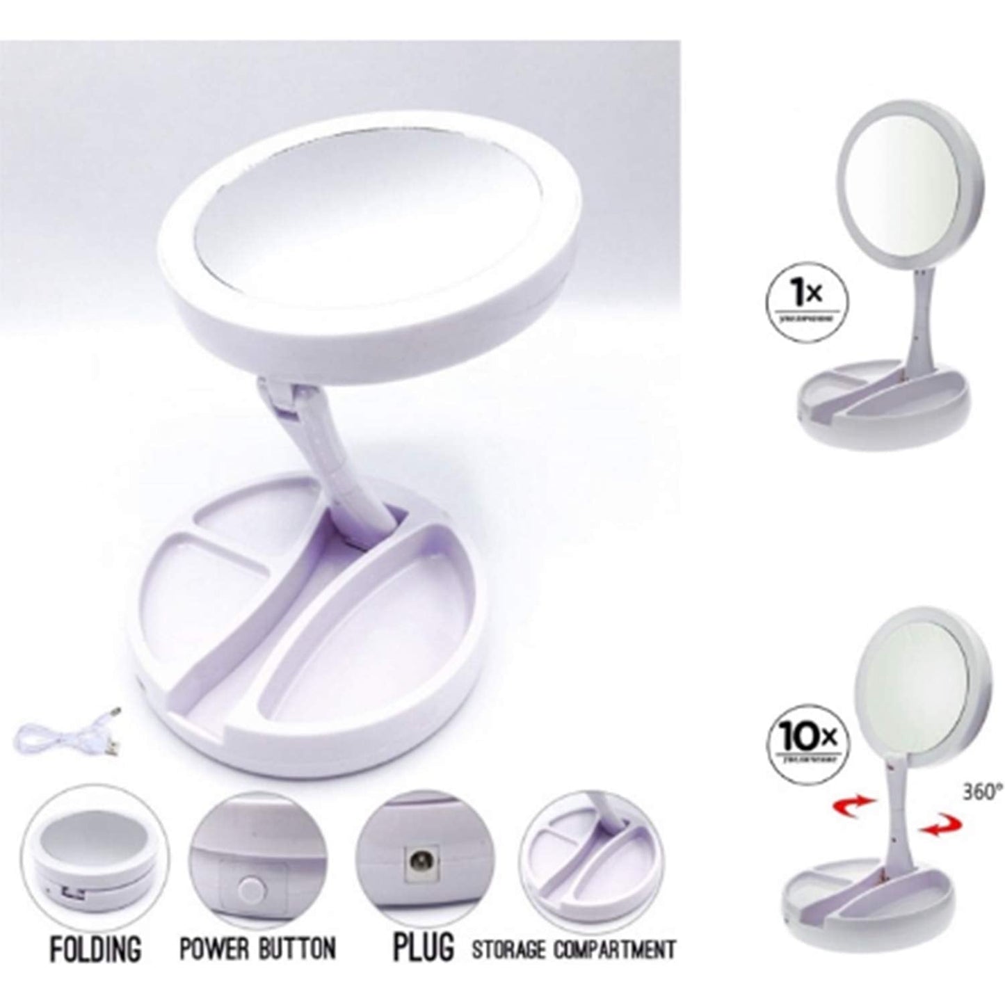 LED Makeup Mirror – Lighted Vanity Table Mirror