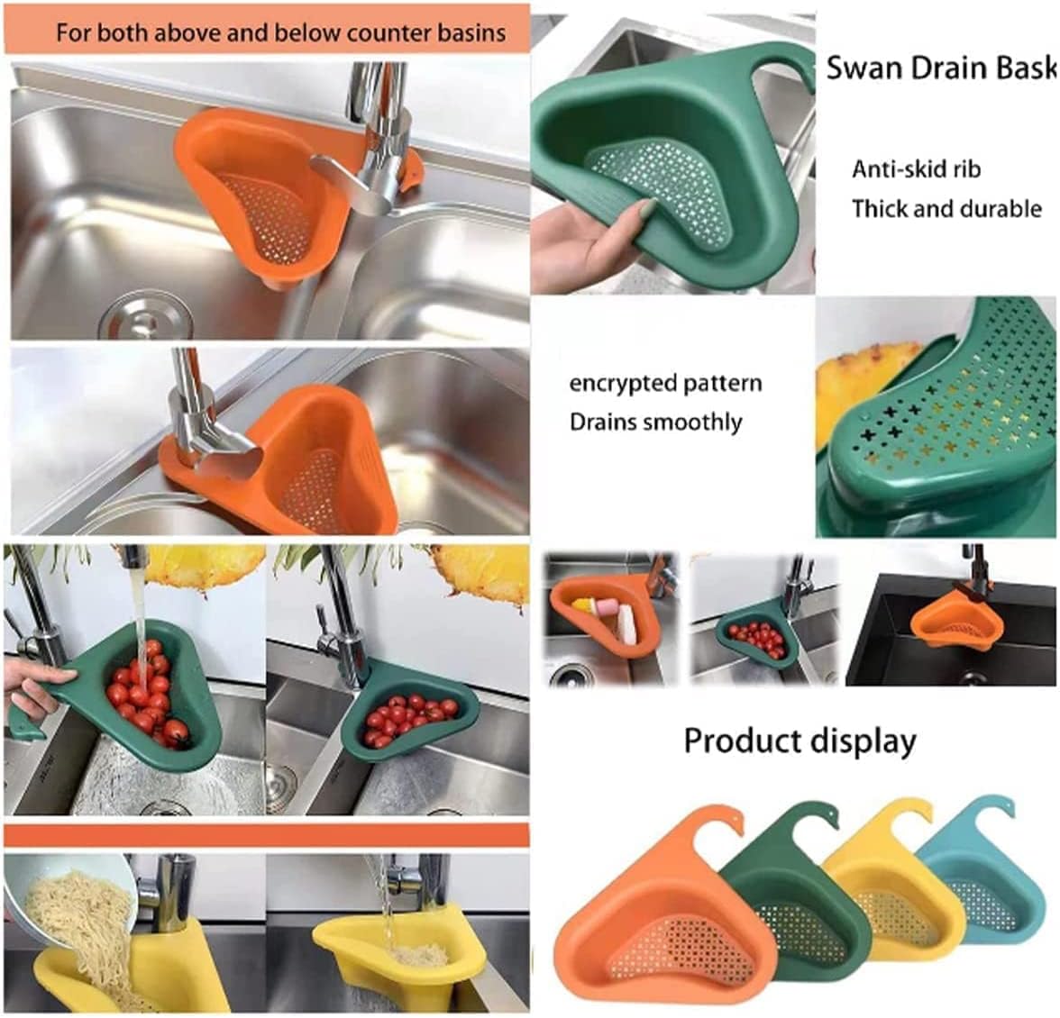 Triangle Sink Strainer Basket – Kitchen Drain Filter