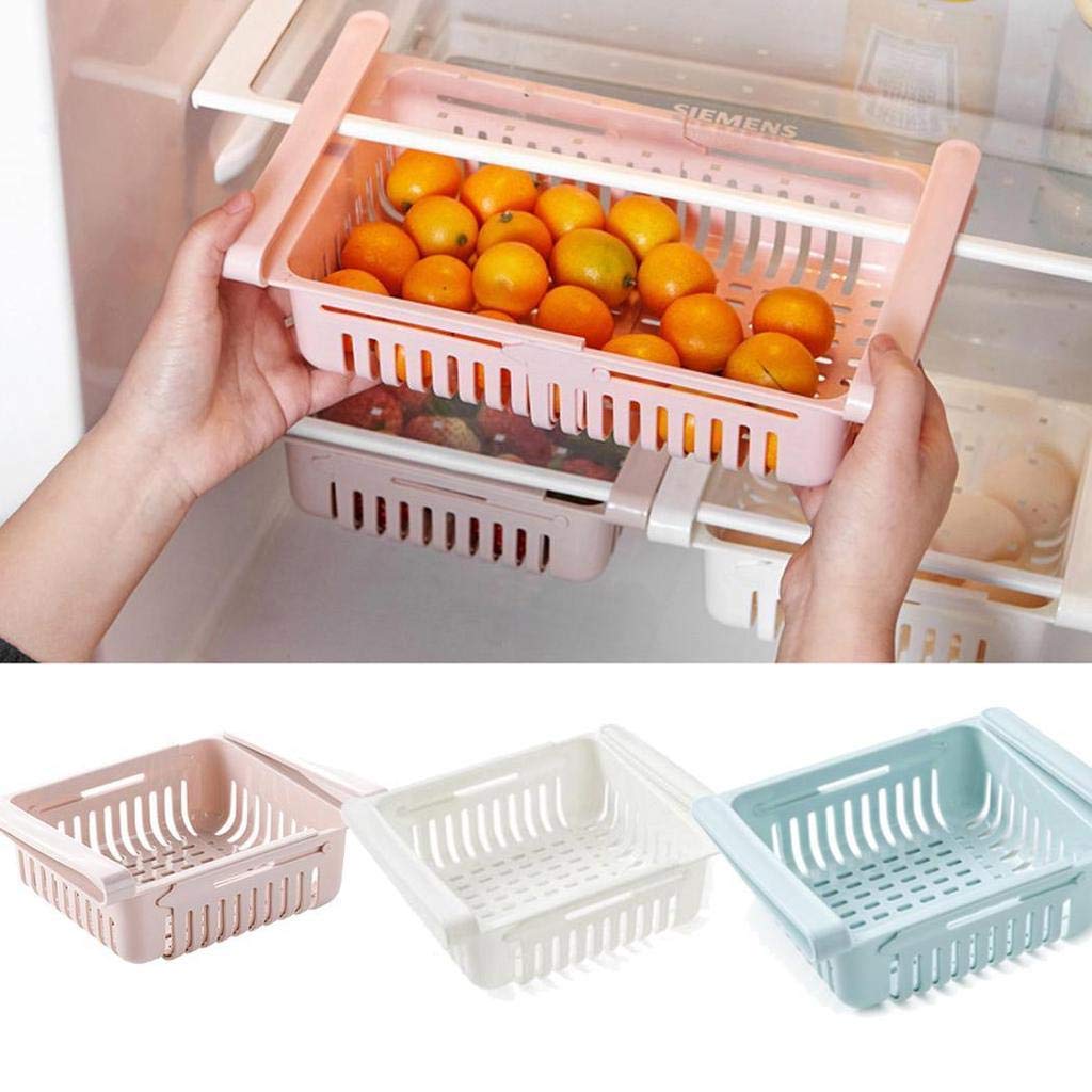 Expandable Fridge Storage Basket – Adjustable Organizer