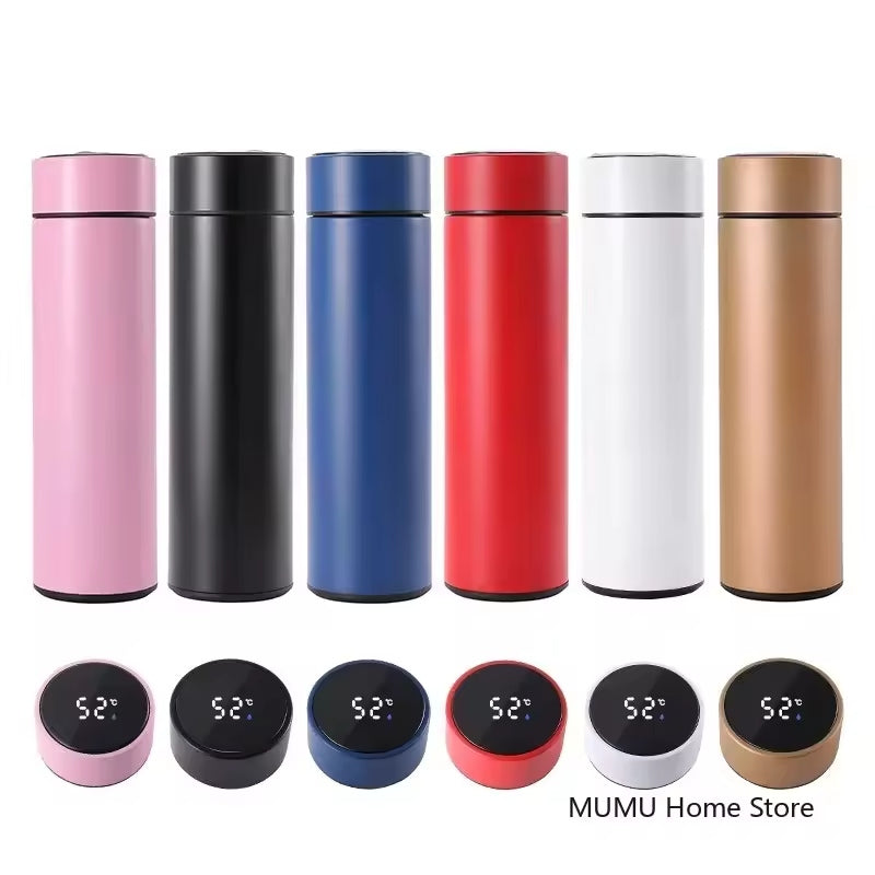 Smart Water Bottle with LED Temperature Display – Stainless Steel Flask