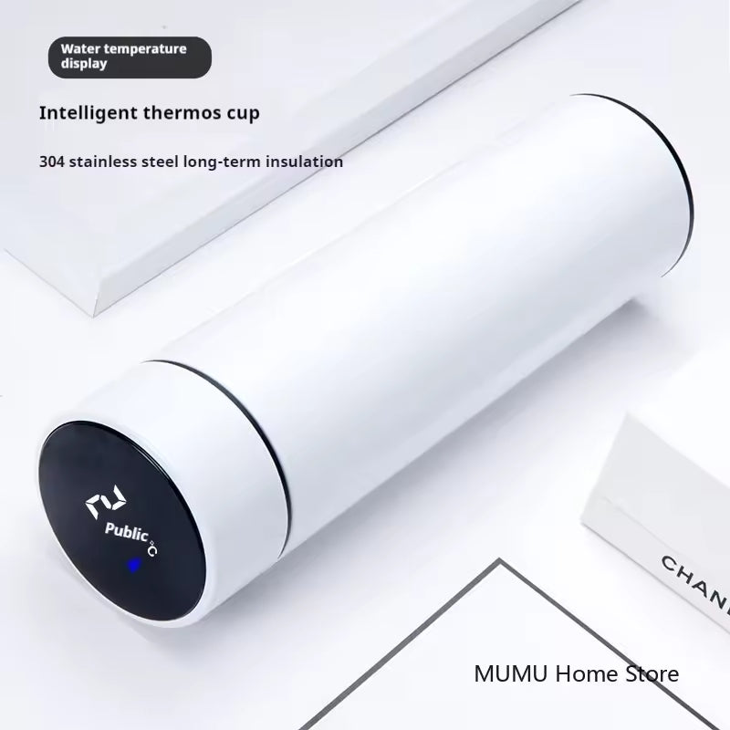 Smart Water Bottle with LED Temperature Display – Stainless Steel Flask