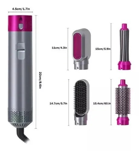 5-in-1 Hot Air Brush Styler Set – Complete Hair Styling Tool