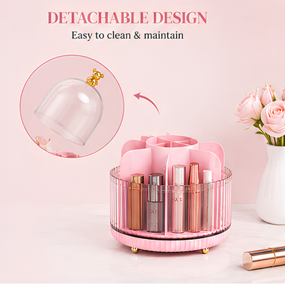 360° Rotating Makeup Brush Organizer (Random Colors)